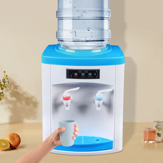 Dispensador de agua fría y caliente de escritorio de 220V, dispensador de agua para dormitorio familiar, respetuoso con el medio ambiente y limpio