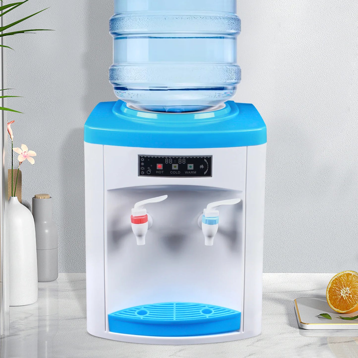 Dispensador de agua fría y caliente de escritorio de 220V, dispensador de agua para dormitorio familiar, respetuoso con el medio ambiente y limpio